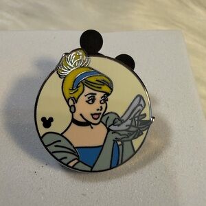 💙3/$20 Cinderella Enamel Pin - Blue and Silver